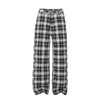 Unisex Straight Leg Plaid Trousers