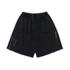 Black Washed Distressed Chain Shorts