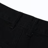 Black Raw Edge Short Jeans