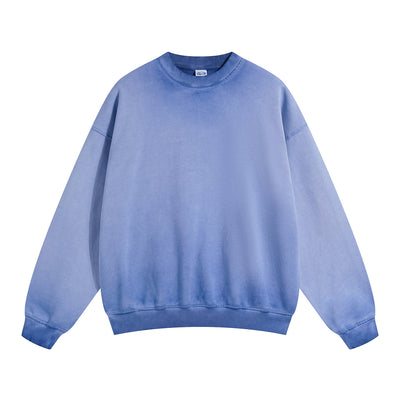 Acid Washed Distressed Sweatshirt