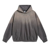 Women's Acid Wash Elastic Hem Hoodie-INNBLAC