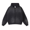 Brush Paint Double Slider Zip Hoodie