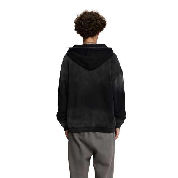Brush Paint Double Slider Zip Hoodie
