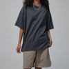 Women's Distressed Edge Reverse Stitch Oversized Tee 7oz-INNBLAC