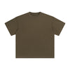 Women's Distressed Edge Reverse Stitch Oversized Tee 7oz-INNBLAC