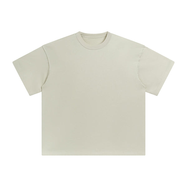 Women's Distressed Edge Reverse Stitch Oversized Tee 7oz-INNBLAC
