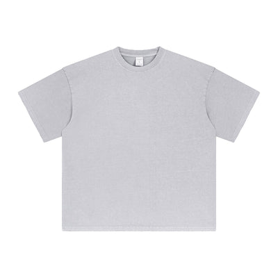 Frayed Edge Thick Cotton T Shirt 7.5oz-INNBLAC