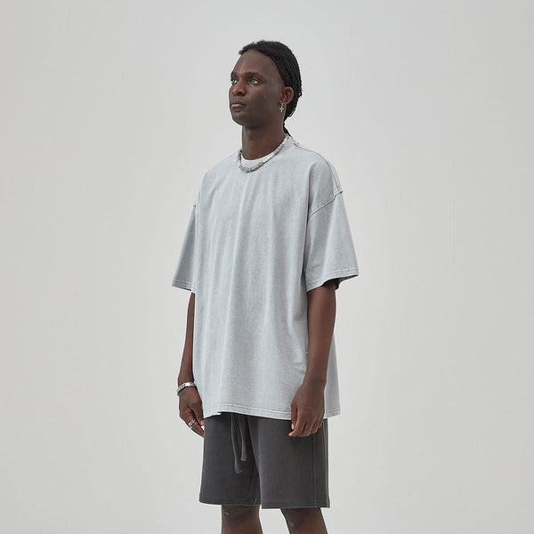 Heavyweight Vintage Rough Edge T Shirt 8oz-INNBLAC