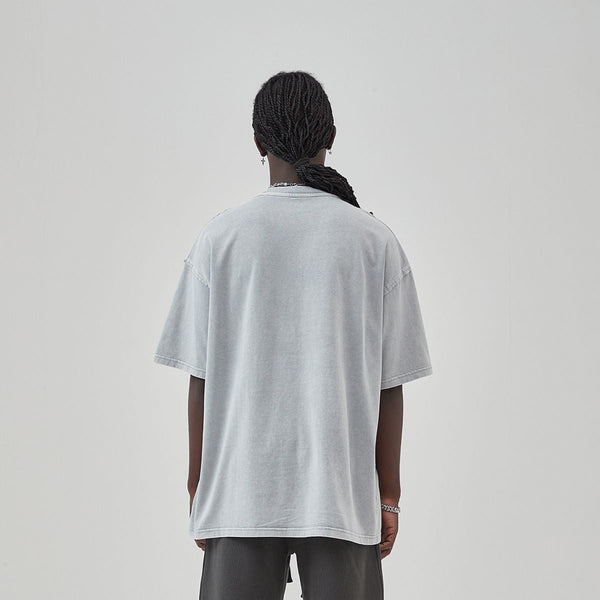 Heavyweight Vintage Rough Edge T Shirt 8oz-INNBLAC
