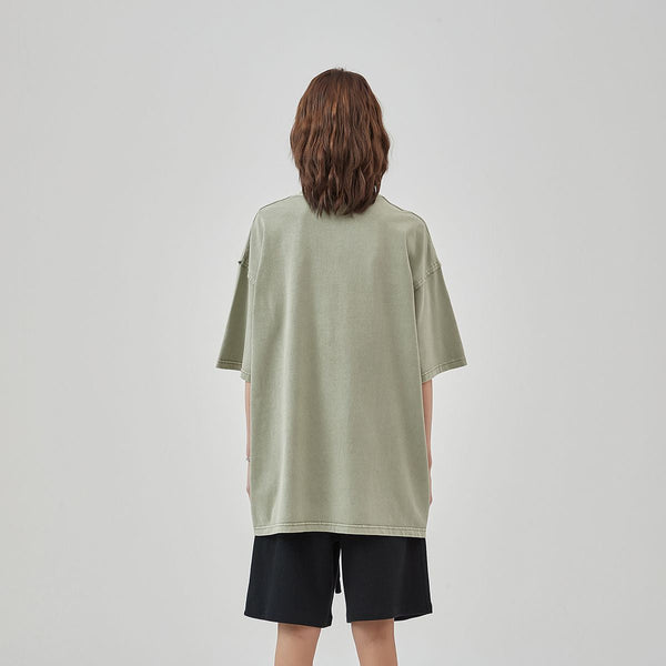 Women's Heavyweight Vintage Rough Edge T Shirt 8oz-INNBLAC