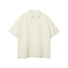 Heavyweight Waffle-knit Polo Shirt 9.7oz-INNBLAC