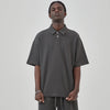 Heavyweight Waffle-knit Polo Shirt 9.7oz-INNBLAC