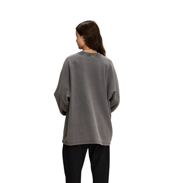 Women's Heavyweight Waffle-knit Long Sleeve T Shirt-INNBLAC