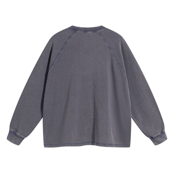 Women's Heavyweight Waffle-knit Long Sleeve T Shirt-INNBLAC