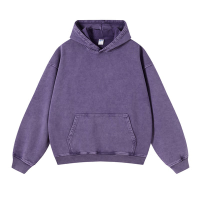 Heavyweight Washed Kangaroo Pocket Hoodie