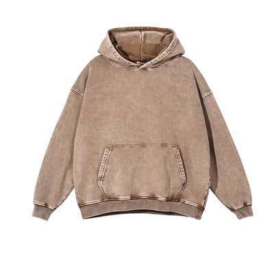 Heavyweight Washed Kangaroo Pocket Hoodie