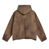 Acid Washed Ripped Hoodie-INNBLAC