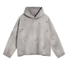 Acid Washed Ripped Hoodie