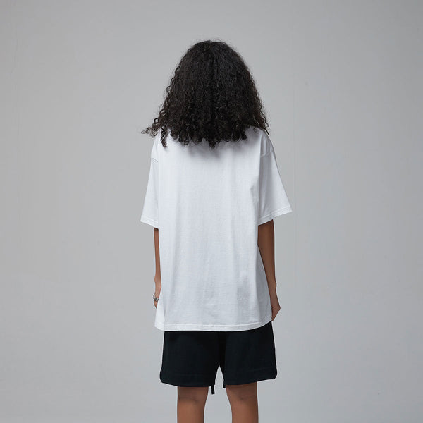 Women's Plain Lightweight Basic Tee 5.6oz-INNBLAC