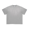 Raw Edge Hem Distressed Tee 7.5oz-INNBLAC