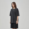 Women's Raw Edge Hem Vintage T Shirt 8oz-INNBLAC