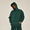 Oversized Plush Lining Plain Hoodie