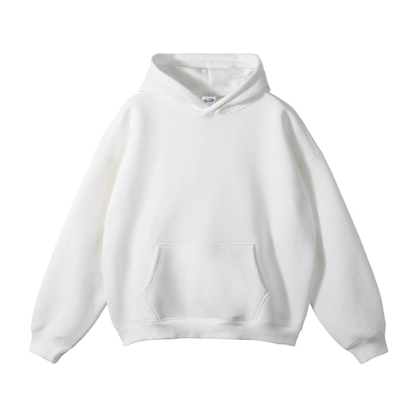 Oversized Plush Lining Plain Hoodie
