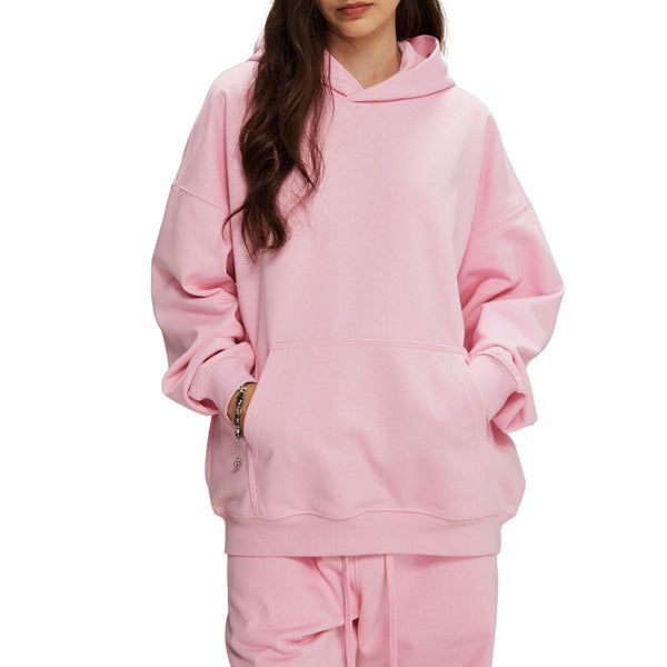 Women's Solid Color Heavyweight Hoodie-INNBLAC