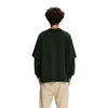 Solid Color Mock Two Piece Sweatshirt