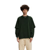 Solid Color Mock Two Piece Sweatshirt