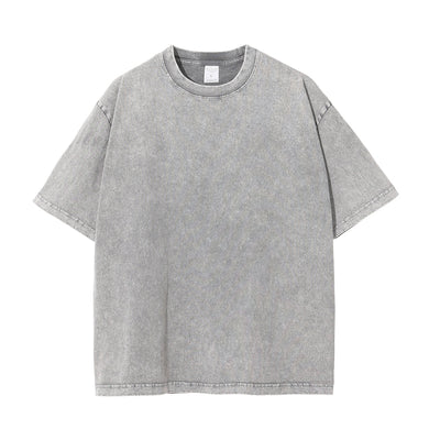 Stone Wash Thick T Shirt 7.5oz-INNBLAC