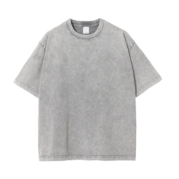 Stone Wash Thick T Shirt 7.5oz-INNBLAC
