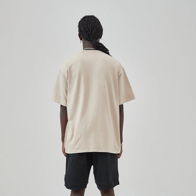 Stone Wash Thick T Shirt 7.5oz-INNBLAC