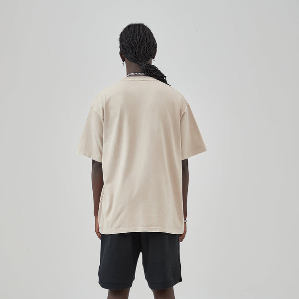 Stone Wash Thick T Shirt 7.5oz-INNBLAC