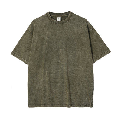 Stone Wash Thick T Shirt 7.5oz-INNBLAC