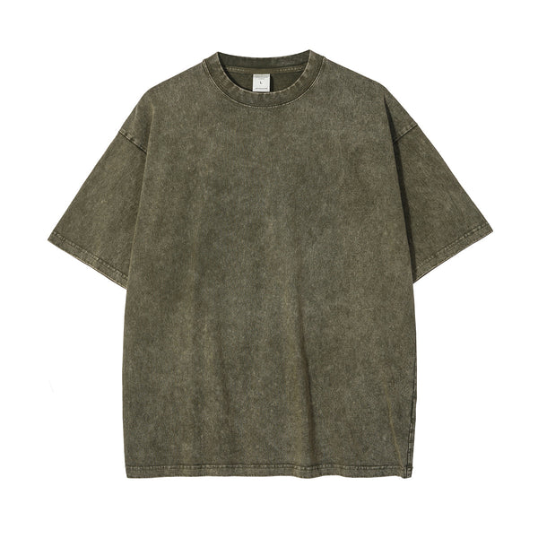 Stone Wash Thick T Shirt 7.5oz-INNBLAC