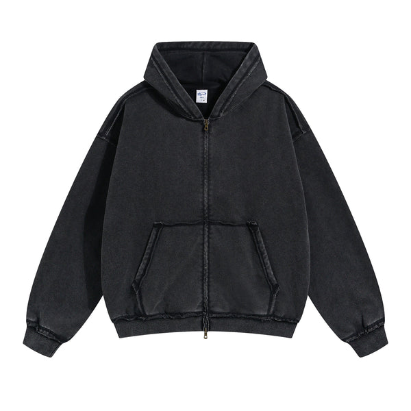 Legendary Rider Graphic Double Slider Zip Hoodie-INNBLAC