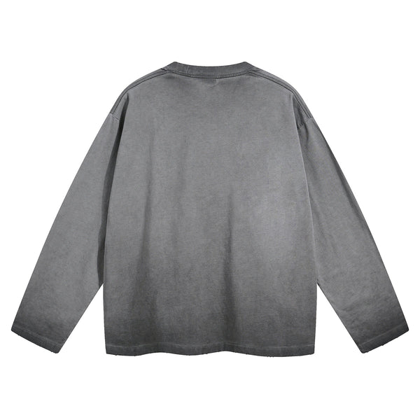 Women's Vintage Wash Distressed Sweatshirt-INNBLAC