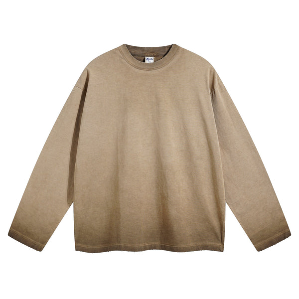 Women's Vintage Wash Distressed Sweatshirt-INNBLAC