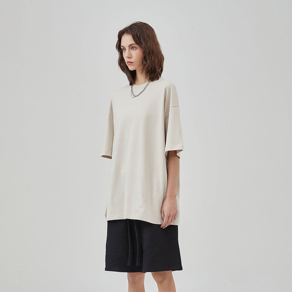 Women's Drop Shoulder Basic Tee 6.7oz-INNBLAC