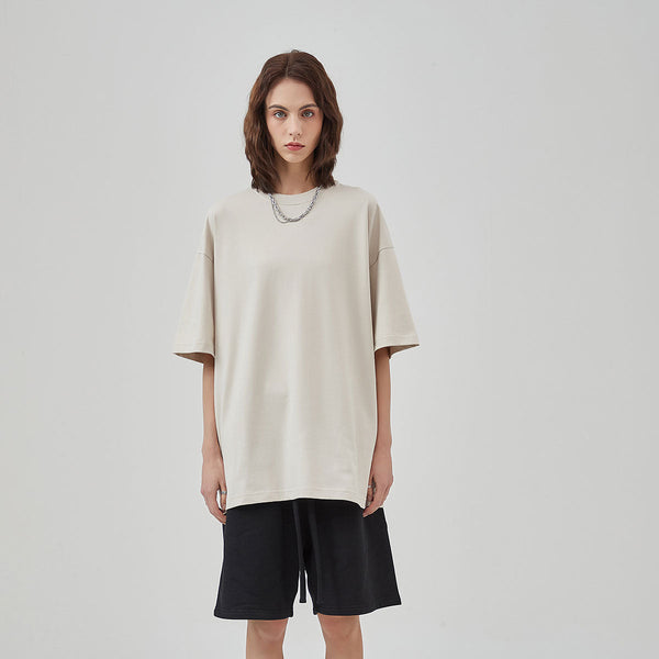 Women's Drop Shoulder Basic Tee 6.7oz-INNBLAC