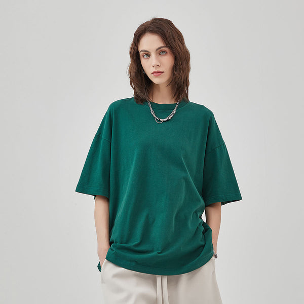 Women's Heavyweight Basic T Shirt 8oz-INNBLAC