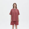 Women's Loose Fit Distressed T Shirt 7.5oz-INNBLAC