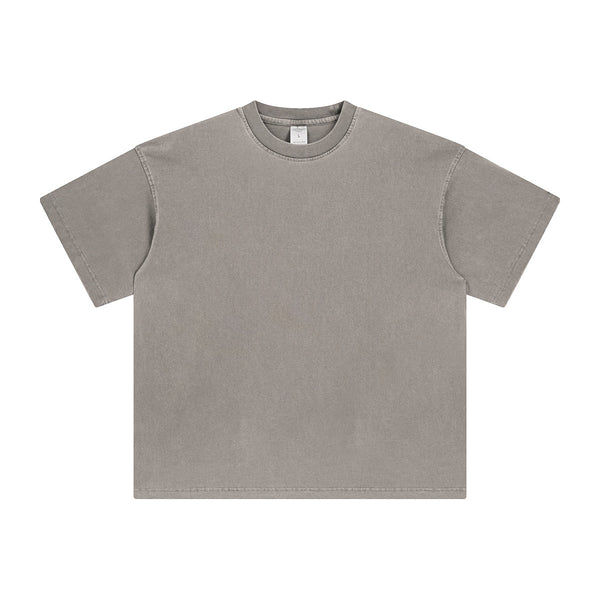 Women's Loose Fit Distressed T Shirt 7.5oz-INNBLAC