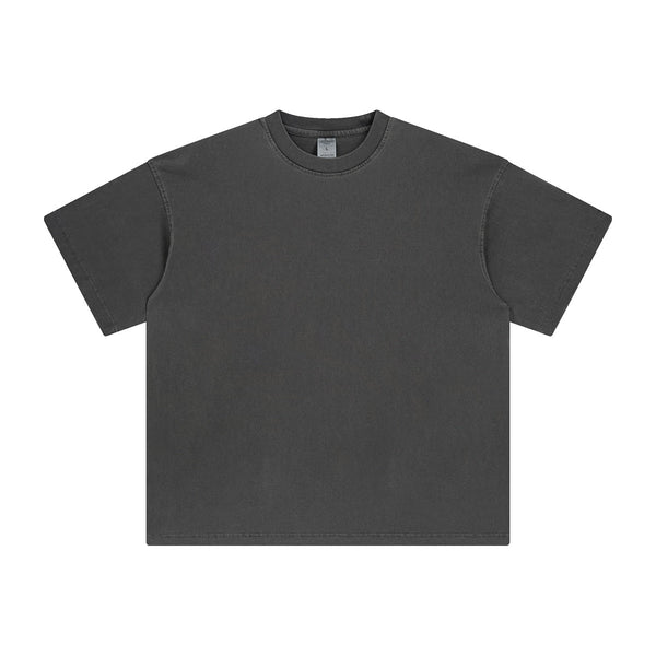 Women's Loose Fit Distressed T Shirt 7.5oz-INNBLAC