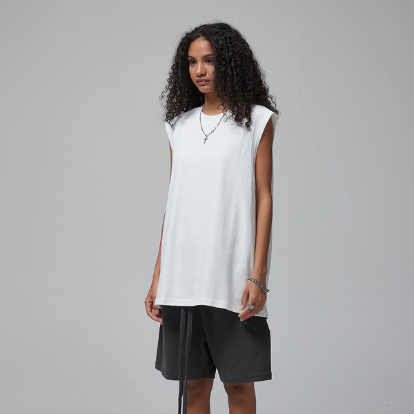 Women's Quick Dry Sleeveless Tee 5.6oz-INNBLAC