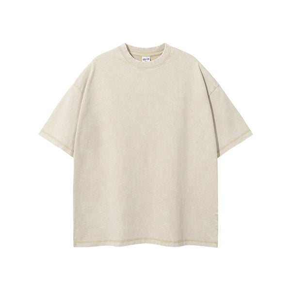 Women's Stone Wash Boxy T Shirt 8oz-INNBLAC