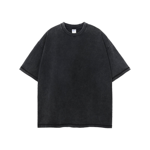 Women's Stone Wash Boxy T Shirt 8oz-INNBLAC