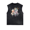 Frayed Edge Summer Vacation Graphic Tank