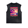 Frayed Edge Summer Vacation Graphic Tank